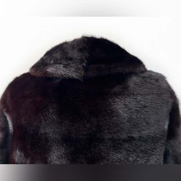 Vintage 1960s Saks Fifth Avenue Revillon Black Mink Jacket Women’s Size 2 Bridal - Picture 6 of 16